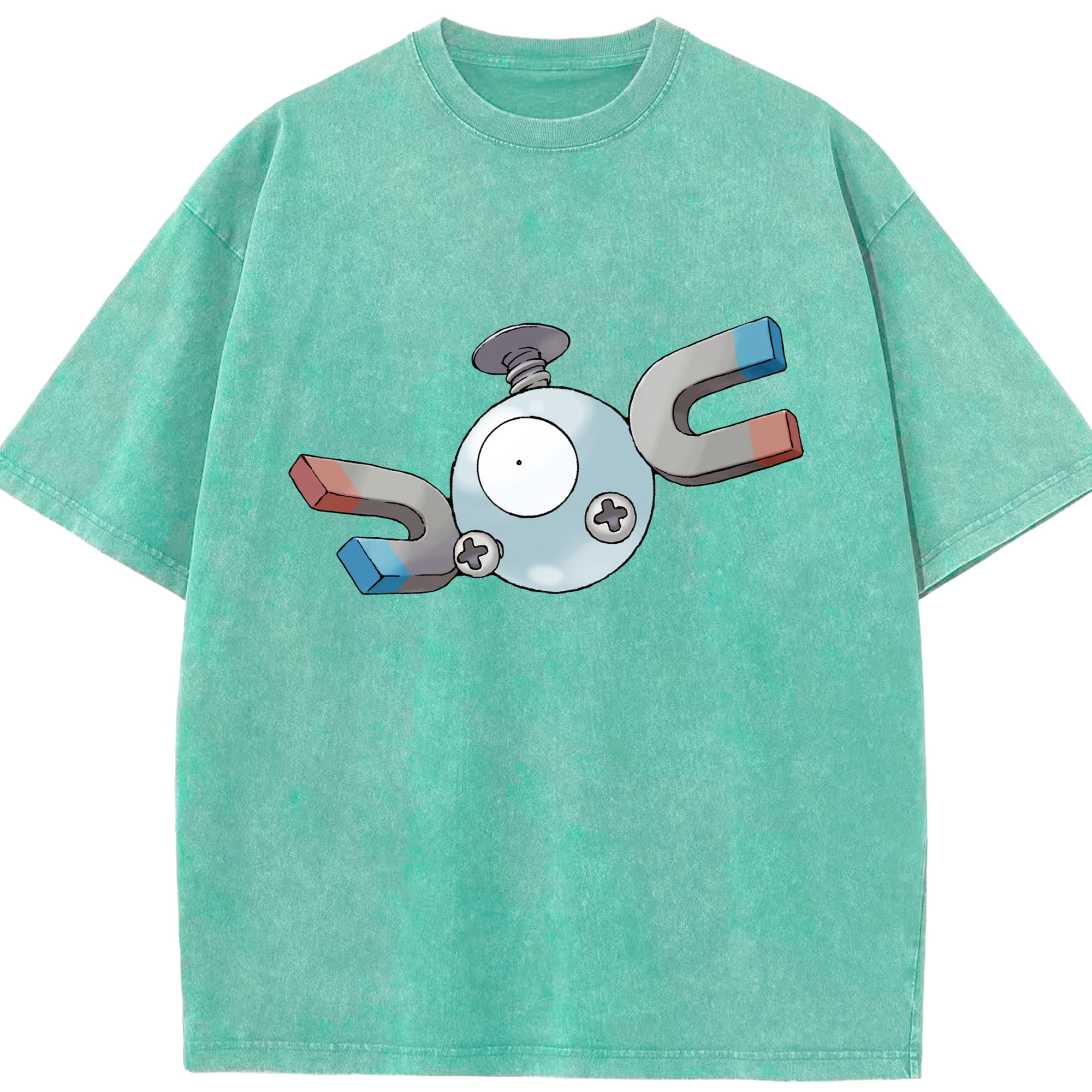 （画像用） ポケットモンスター Pokémon 綿100% ヴィンテージ風 半袖Tシャツ（フロントプリント）